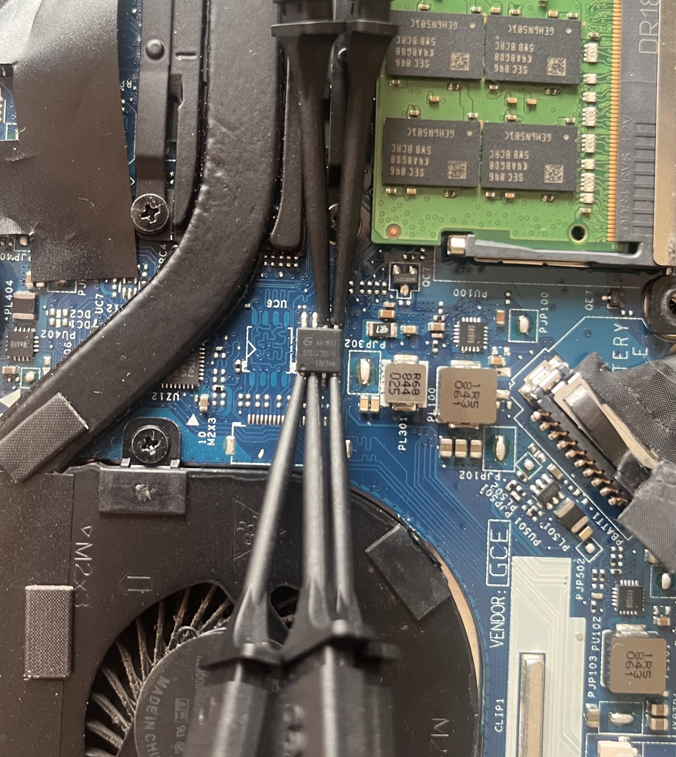 BIOS chip hooked